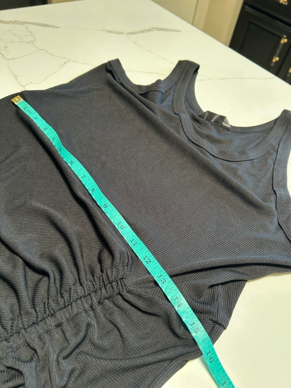 Chicme Ribbed Tank Maxi Dress With Side Ruching - Picture 10 of 12